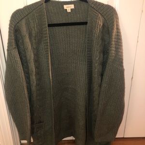 Olive Green Cardigan